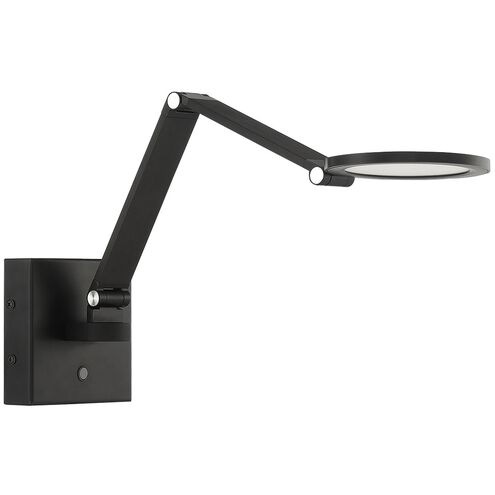 Roundo 21 inch 9.00 watt Black LED Swing Arm Wall Light