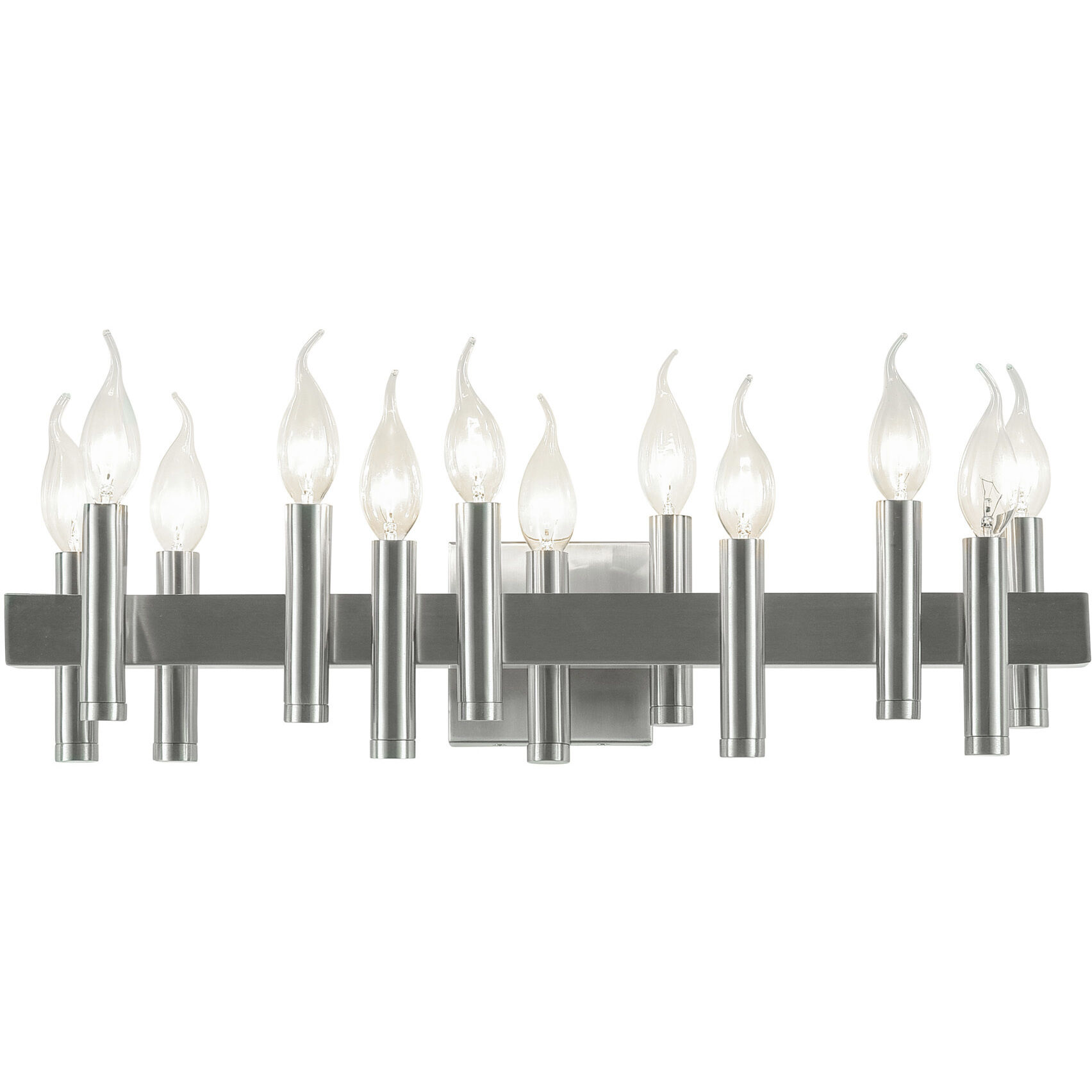 Collette 12 Light 24 inch Satin Nickel Bath Vanity Light Wall Light