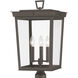 Belmont 3 Light 22.25 inch Twilight Bronze Outdoor Post