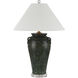 Junko 29 inch 150.00 watt Green/Clear Table Lamp Portable Light