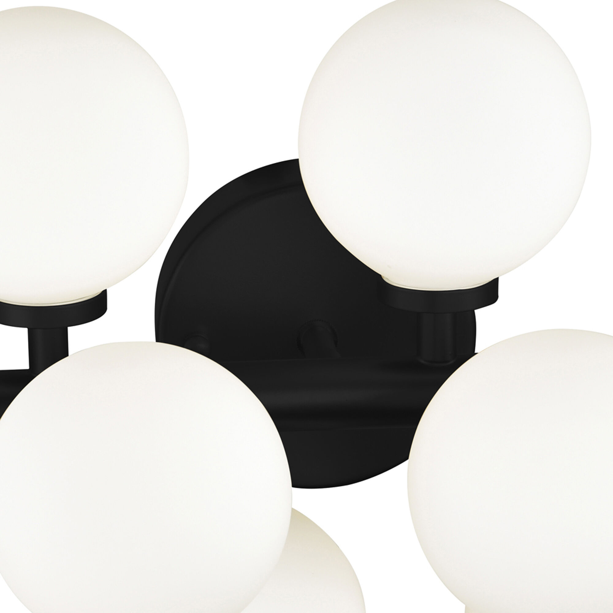 Arya 17 Light Black Wall Light