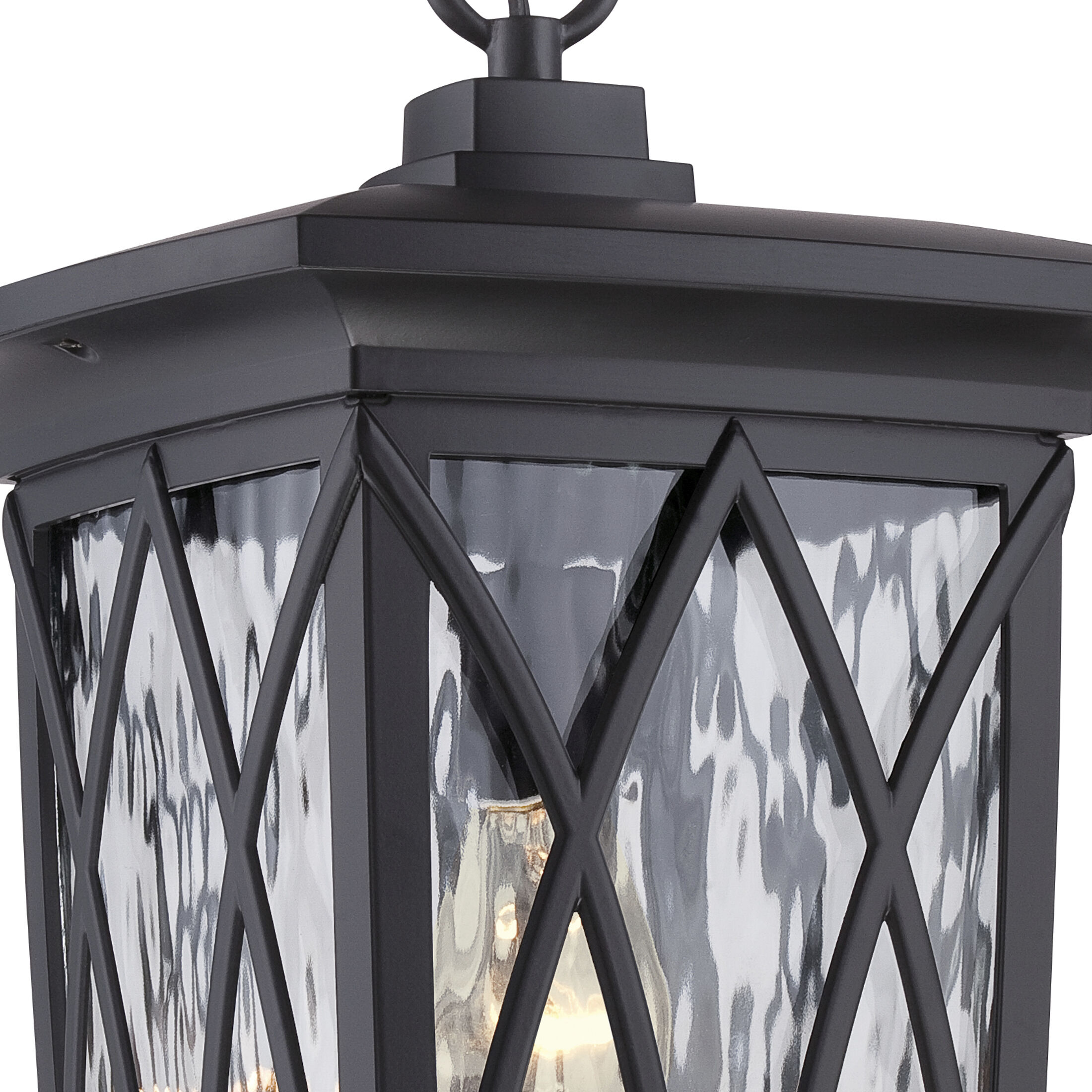 Grover 1 Light 11 inch Mystic Black Outdoor Hanging Lantern