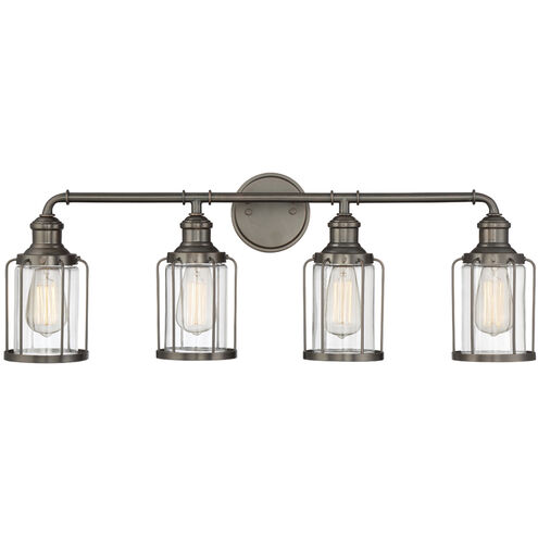 Anson 4 Light 32 inch Satin Copper Bronze Bath Bar Wall Light