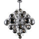 Pallocino LED 36 inch Chrome Down Chandelier Ceiling Light