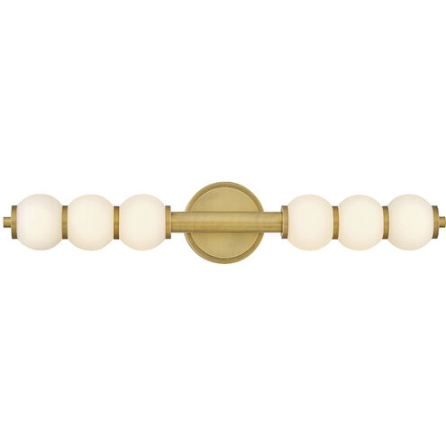 Lisa McDennon Trigo LED 6 inch Lacquered Brass Sconce Wall Light