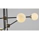 Canada LED 39 inch Black Chandelier Ceiling Light