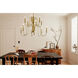 Homestead Karthe 12 Light 42 inch Natural Brass Chandelier Ceiling Light, Karthe