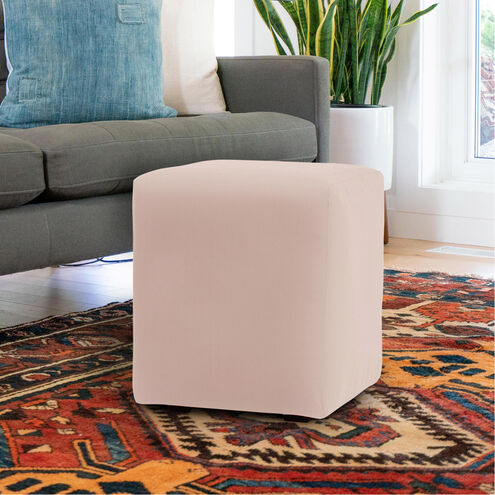 Universal Seascape Sand Outdoor Cube Ottoman Replacement Slipcover, Ottoman Not Included