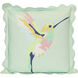 Hummingbird 22 inch Mint Pillow