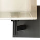 Hopewell 2 Light 16 inch Matte Black Vanity Light Wall Light