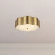 Alora Mood Blossom 3 Light 14.13 inch Brushed Gold Flush Mount Ceiling Light