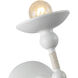 Nadine 1 Light 4.63 inch Matte White and Cotton Bath Vanity Light Wall Light