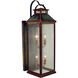 Canterbury Outdoor Wall Mount in Pewter, Almond Mica