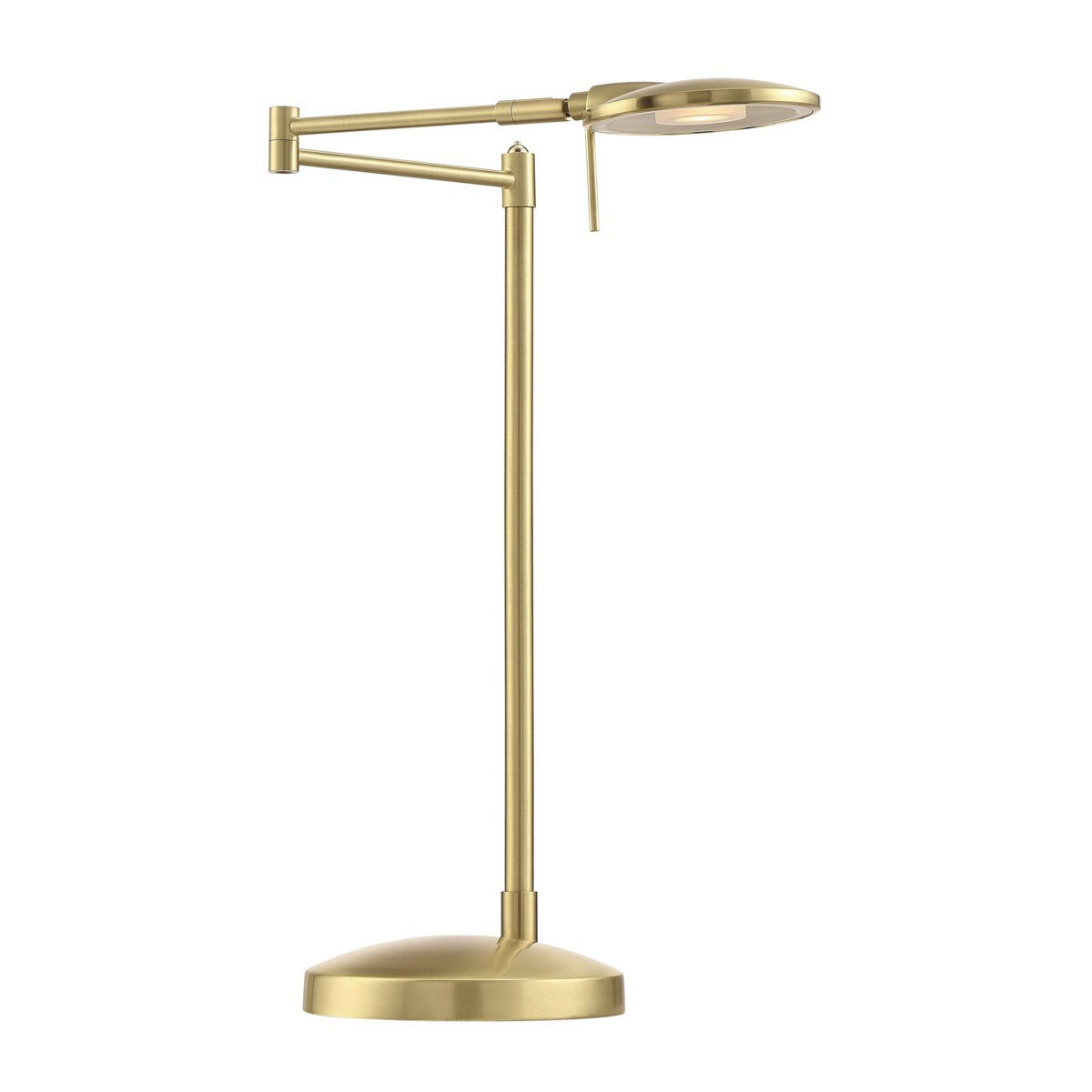 Dessau Turbo 18 inch 10 watt Satin Brass Desk Lamp Portable Light 
