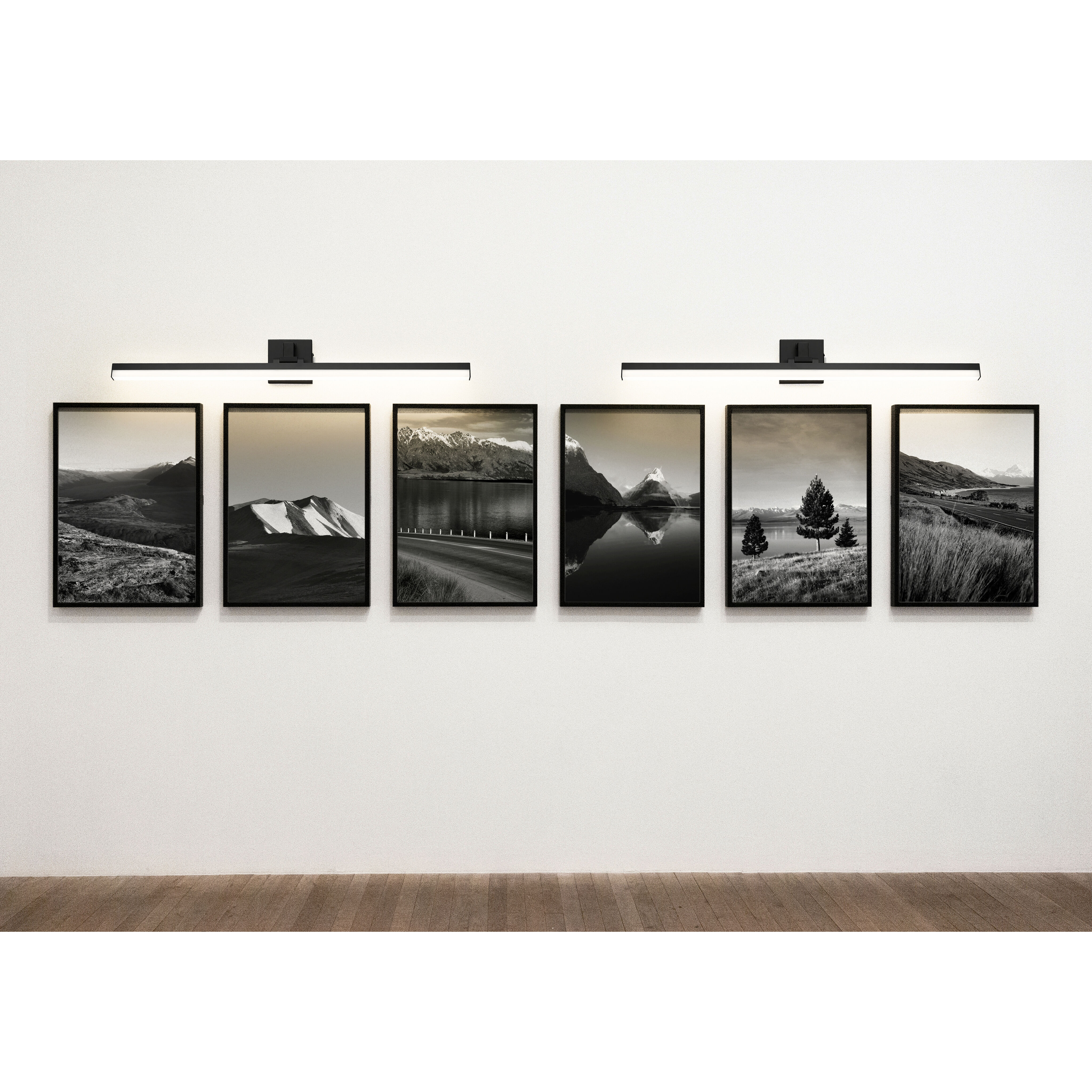 Liam LED 40 inch Matte Black Vanity Wall Light