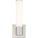 Vantage LED Brushed Nickel Wall Sconce Wall Light, Round