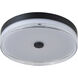Iris LED 16 inch Matte Black Flush Mount Ceiling Light