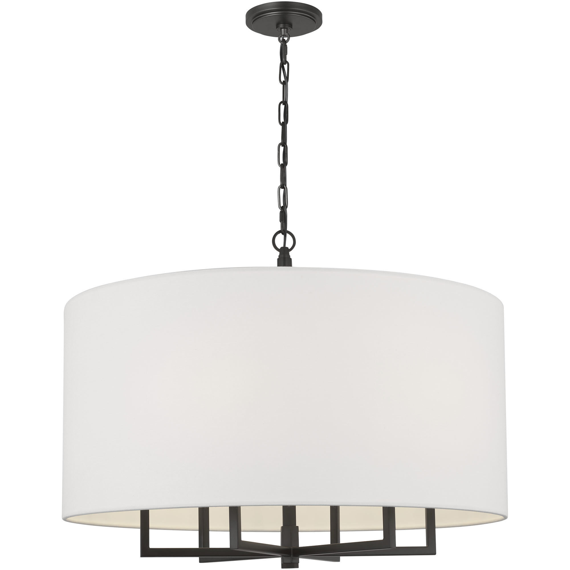 TOB by Thomas O'Brien Danica 6 Light 25 inch Aged Iron Chandelier Ceiling Light