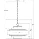 Maura 6 Light 30 inch Satin Black Chandelier Ceiling Light