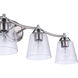 Tyler 4 Light 31 inch Brushed Polished Nickel Vanity Light Wall Light