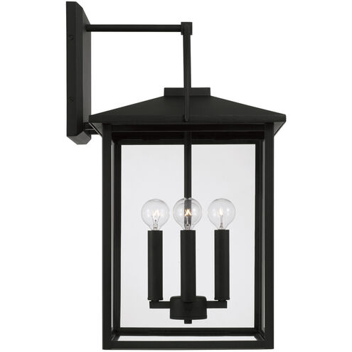 Bryson 4 Light 22.75 inch Black Outdoor Wall Lantern