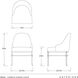 Carrick Oxford White and Blackened Iron Dining Chair