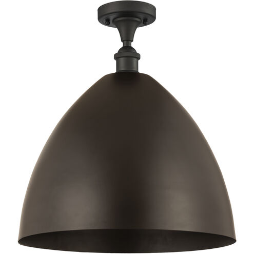 Ballston Dome LED 16 inch Oil Rubbed Bronze Semi-Flush Mount Ceiling Light