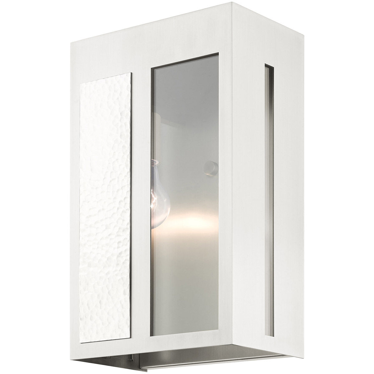 Lafayette 1 Light 14 inch Brushed Nickel Outdoor Wall Lantern
