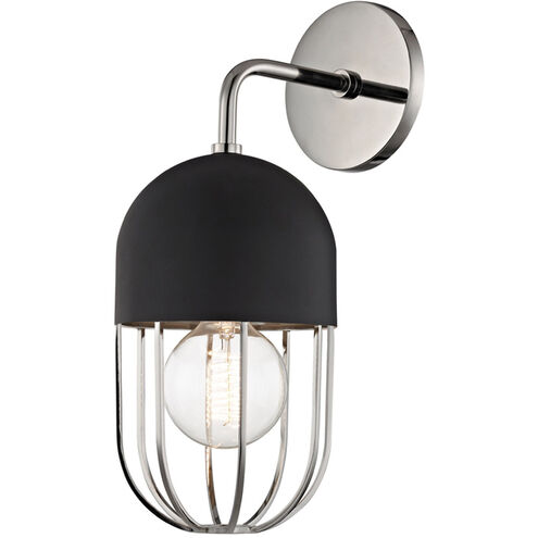Haley 1 Light 6 inch Polished Nickel Wall Sconce Wall Light