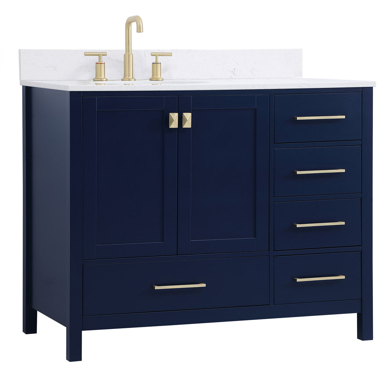 Irene 42 X 22 X 34 inch Blue Vanity Sink Set