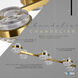 Milano Series Linear Chandelier Ceiling Light in Antique Brass, Artisan Collection