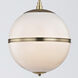 Truax 4 Light 16 inch Aged Brass Pendant Ceiling Light