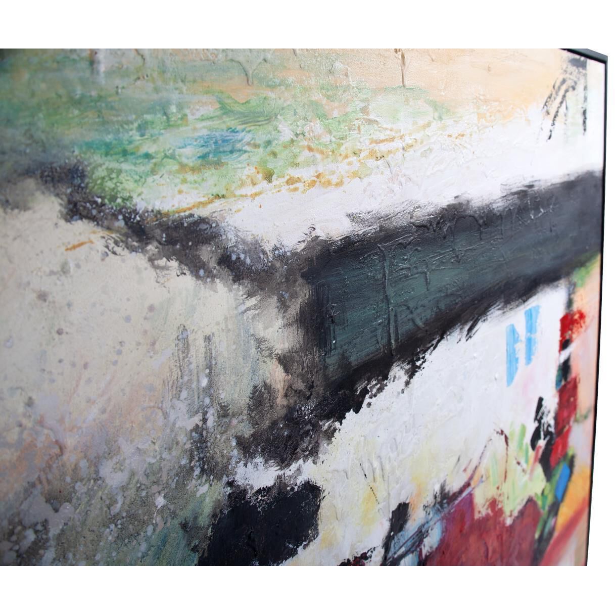 Summer Garden 61.75 X 61.75 inch Hand Painted Canvas