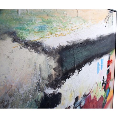 Summer Garden 61.75 X 61.75 inch Hand Painted Canvas