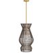 Turks Dark Brown Stained Pendant Ceiling Light