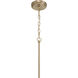 Pleated 6 Light 35.13 inch Premium Bronze Chandelier Ceiling Light