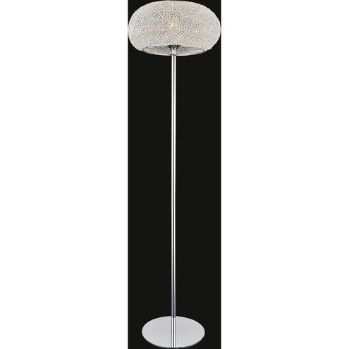 Tiffany 65 inch 60.00 watt Chrome Floor Lamp Portable Light