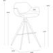 Owen 39 inch Town Grey Swivel Barstool, Swivel