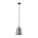 Caliper 1 Light 9.9 inch Natural Iron Pendant Ceiling Light in Plated Smoke