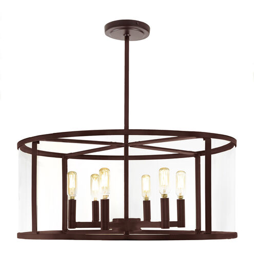 Bryant 6 Light 24 inch Oil Rubbed Bronze Pendant Ceiling Light