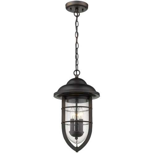 Dylan 3 Light 10 inch Oil-Rubbed Bronze Exterior Hanging Lantern in Oil Rubbed Bronze