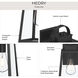 Hedry 1 Light 13 inch Matte Black Outdoor Wall Lantern