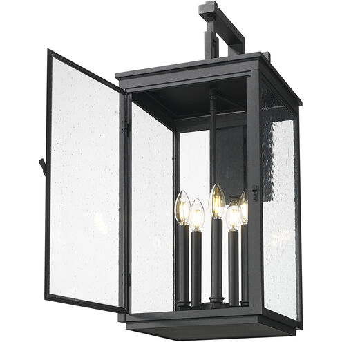Hartwell 5 Light 28.5 inch Sand Black Outdoor Wall Light