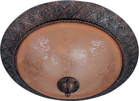 Symphony 2 Light 19 inch Oil Rubbed Bronze Flush Mount Ceiling Light