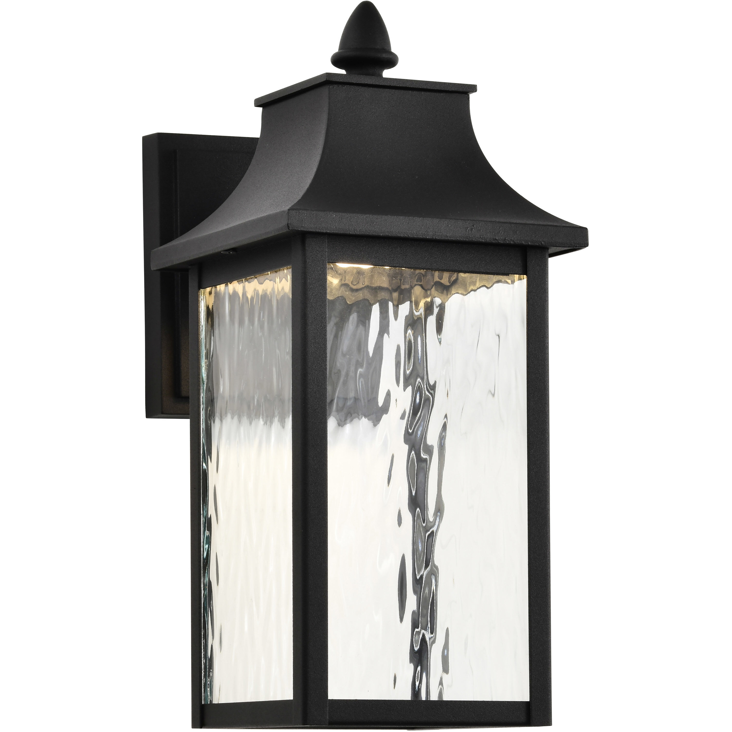 Austen LED 13.25 inch Matte Black Outdoor Wall Sconce