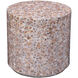 Marigold 19.75 X 18.5 inch Pink Mother of Pearl Side Table, Inline