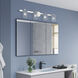 Munich 4 Light 35.5 inch Polished Chrome Vanity Sconce Wall Light