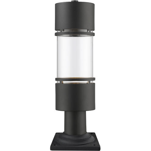 Luminata LED 21.75 inch Black Outdoor Pier Mounted Fixture