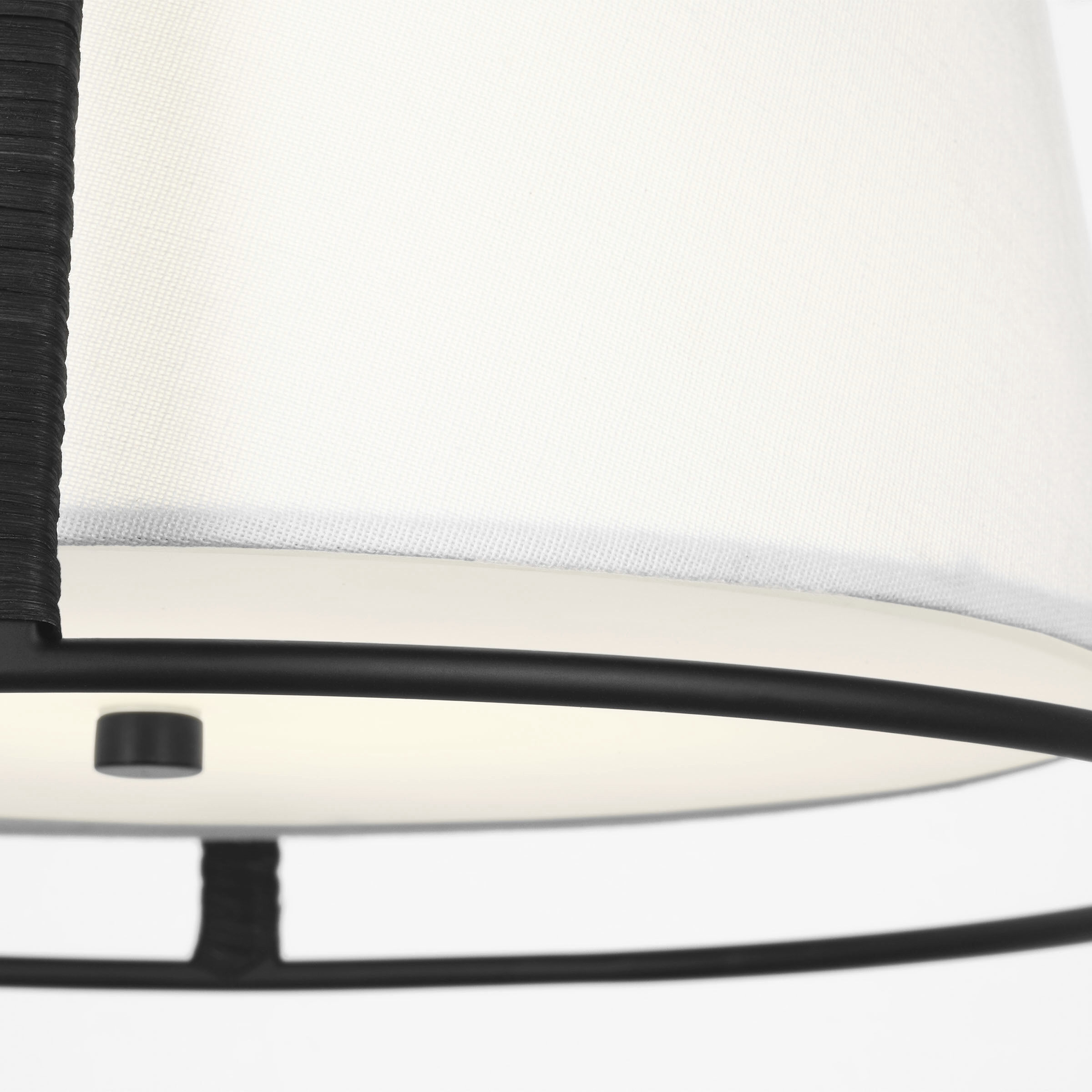 Drew & Jonathan Cortes 2 Light 13.5 inch Midnight Black Flush Mount Ceiling Light, Medium