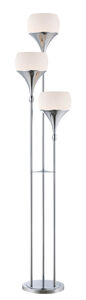 Celestel 65 inch 60.00 watt Chrome Floor Lamp Portable Light